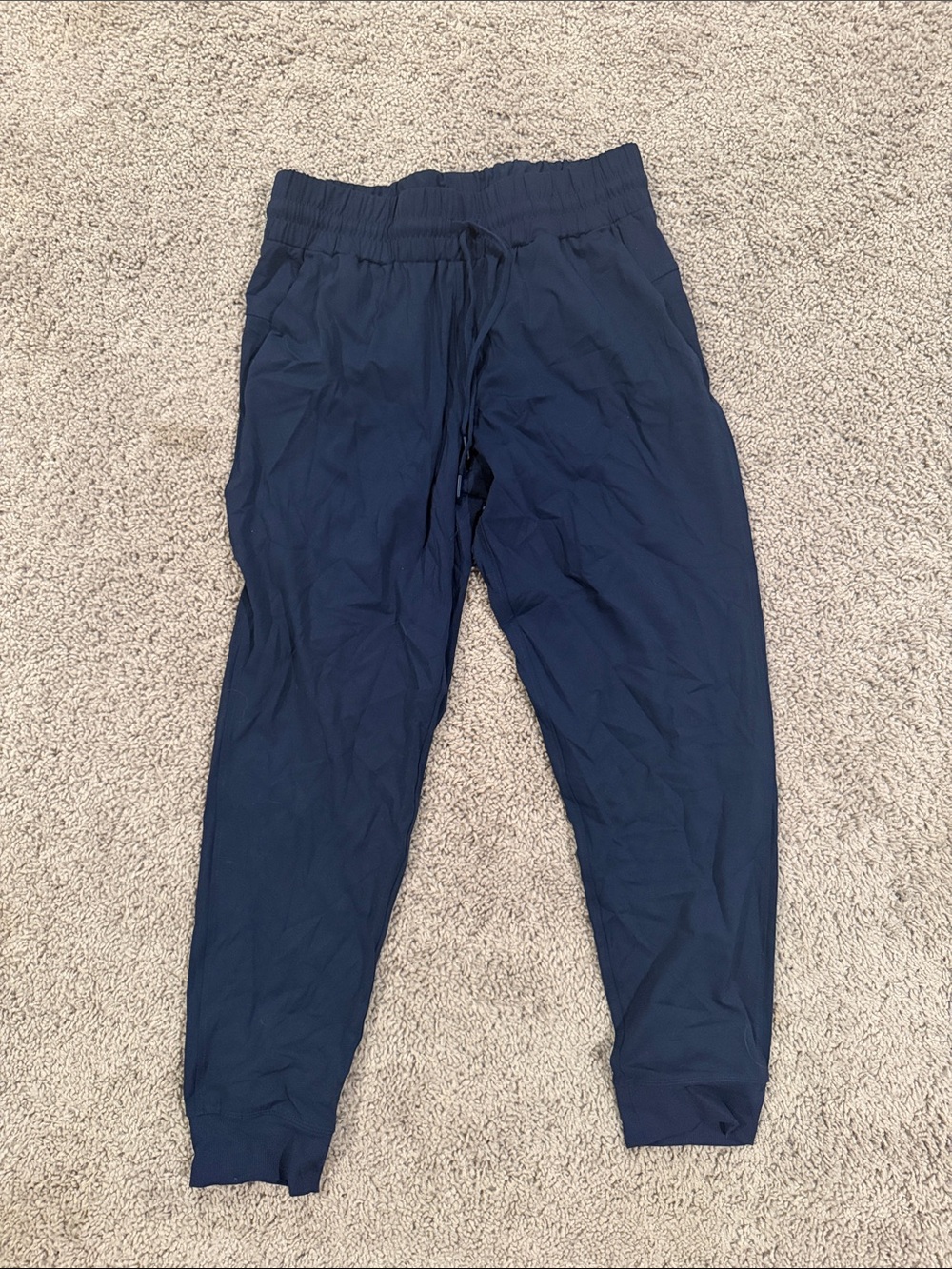Women’s Navy Drawstring Jogger Pants